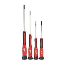 Milwaukee 48-22-2604 4-Pc All Metal Core Precision Machined Screwdriver Set
