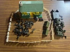 Vintage Marx U.S. ARMY TRAINING CENTER HEADQUARTERS PLAYSET Tin Toy w/ Men 50s