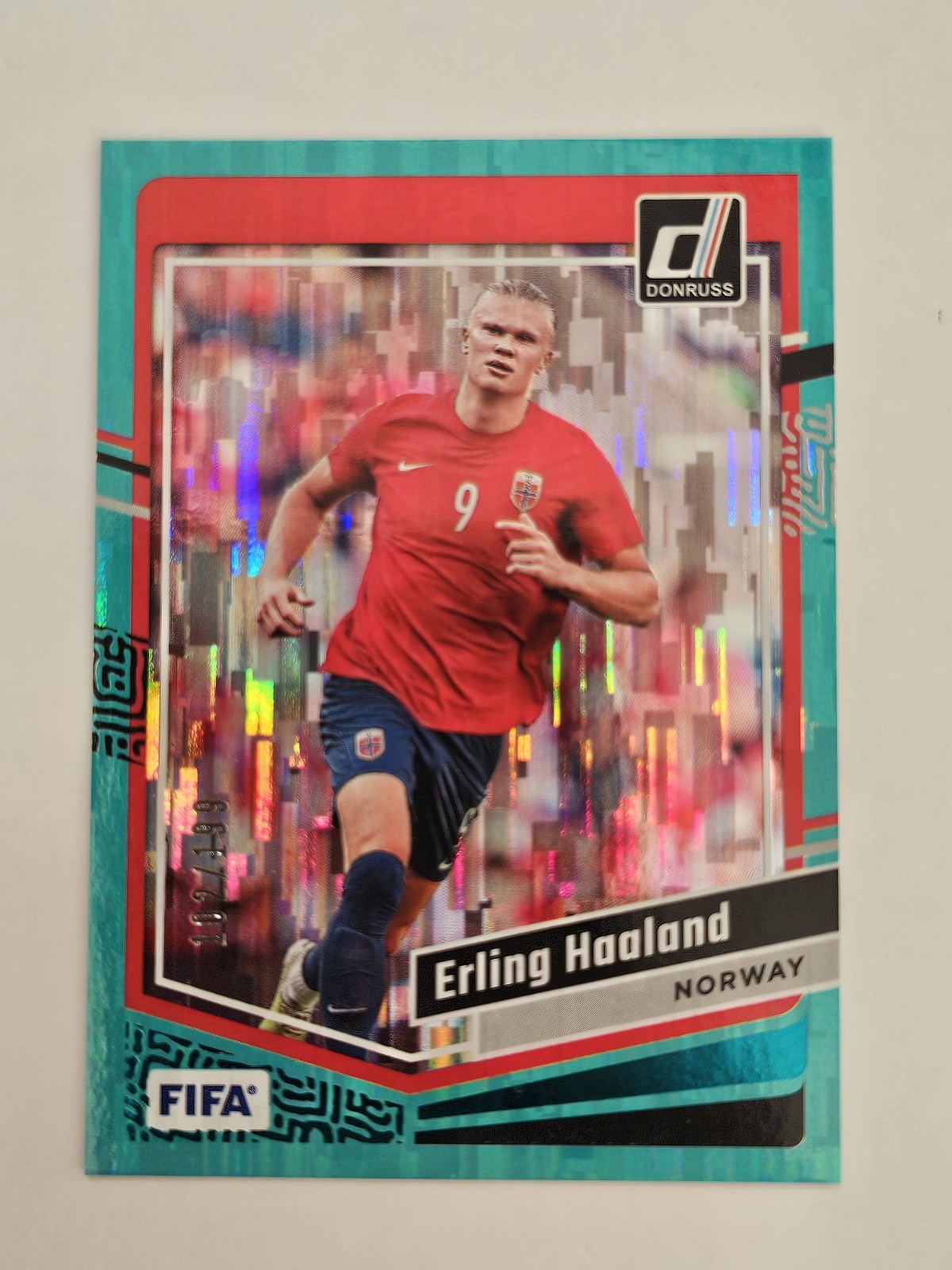 2023-24 Donruss Soccer Teal - #41 Erling Haaland /199 Norway