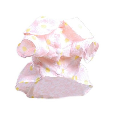 Cute Pet Dress Dog Skirt Pet Dress Dog Princess Peter-Pan-Collar Pineapple