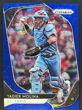 2020 Prizm Baseball Yadier Molina #152 Blue Donut Circles Prizm 168/199 SP