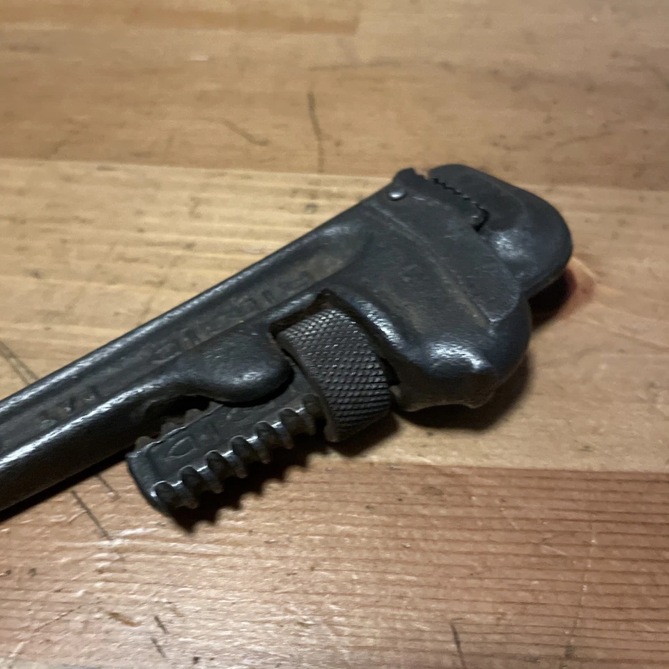 Ridge Tool Co 6” Pipe Wrench Bent Handle Elyria OH USA Vintage Rigid - Image 4 of 4