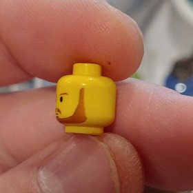 LEGO 1990s Minifigure Head Yellow Qui-Gon Jinn Jedi 3626bps9 7161 7101 7171 7121