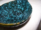 Vintage Art Pottery Mid Century Raymor Bitosso Abstract Carved Bowl Made Italy — photo 3