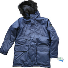 Nautica Boys' Big Heavyweight Ballistic Snorkel Jacket, Navy, Large 14/16