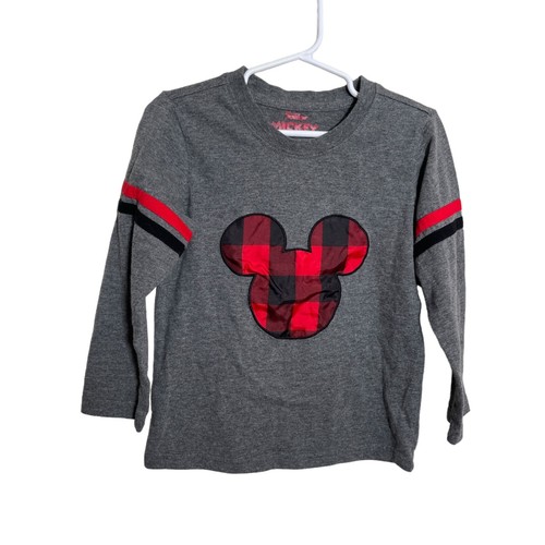 Disney Junior Mickey Mouse Long Sleeve Shirt Kid's 4T Gray - 第 1/8 張圖片
