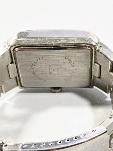 Luxe Diamond Silver Tone Date Indicator Stainless Steel Band Watch 7 Inch - Picture 7 of 8