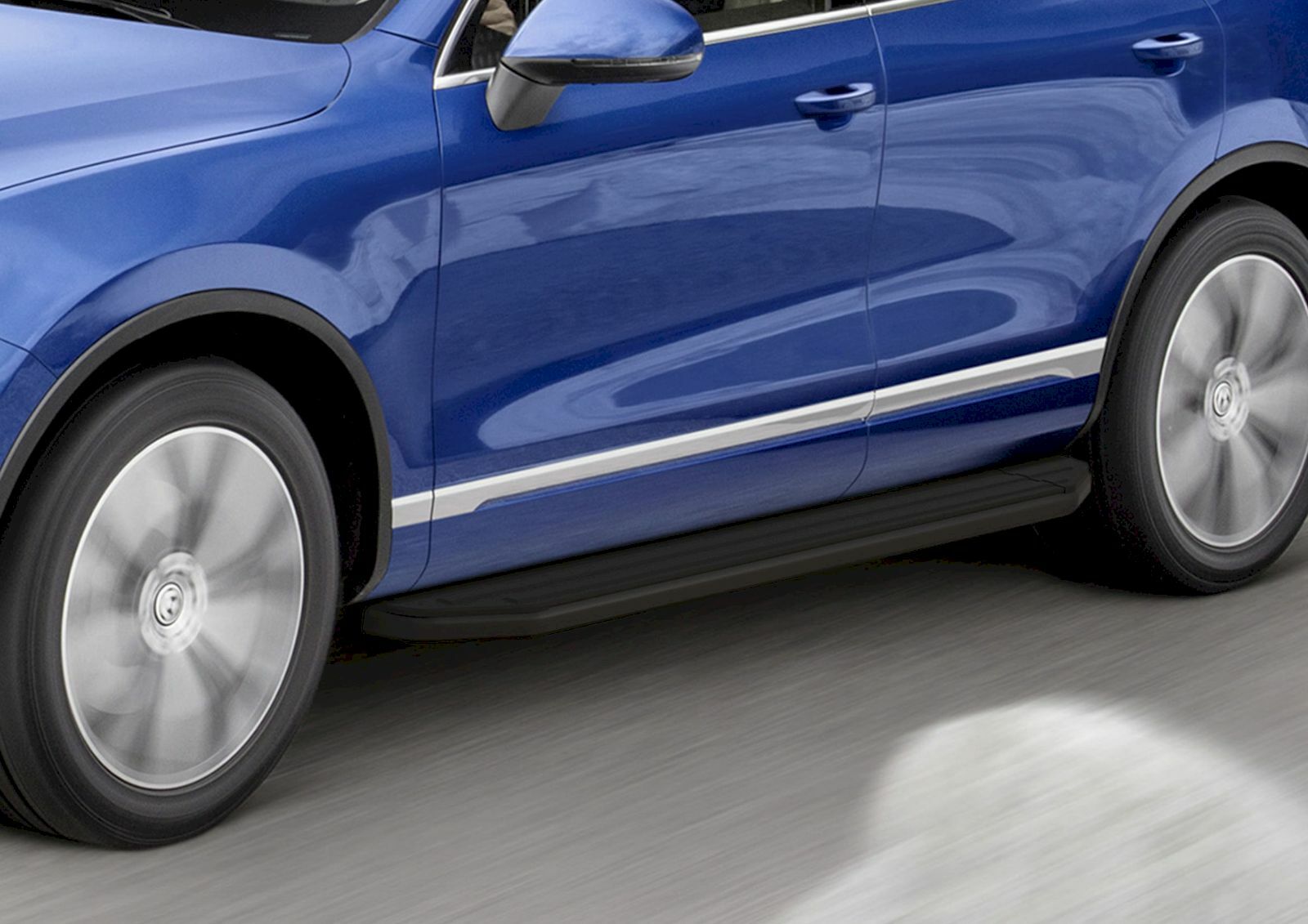 Marche pieds RIVAL pour VW Touareg 2010-2018 en aluminium premium black robuste