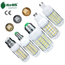 LED Corn Light Bulbs B22 E14 E27 G9 220V 12V 24V 5730 SMD White Lamp RC209 UK