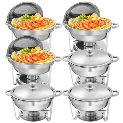Chafing Dish Buffet Set 5QT Stainless Steel Food Warmer for Wedding Party
