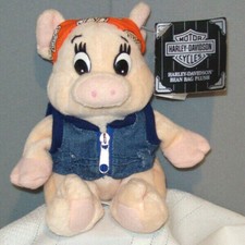 Harley-Davidson Motorcycles "PUNKY" 1997 Collectible Bean Bag Plush Stuffed Toy