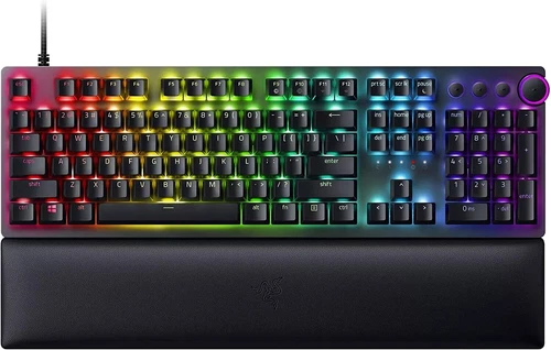 Razer Huntsman V2 (DE) Gaming Tastatur, Razer Purple Switch, kabelgebunden