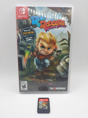 Rad Rodgers Radical Edition (Nintendo Switch, 2019) Complete CIB Tested! Works