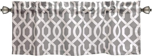 Half Moon Room Darkening Window Valance GRAY 52 IN X 18 IN + 2 IN - 第 2/5 張圖片
