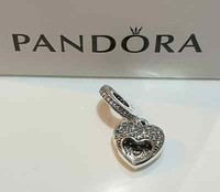 Pandora I Love My Mom Heart Dangle Charm (792071CZ)