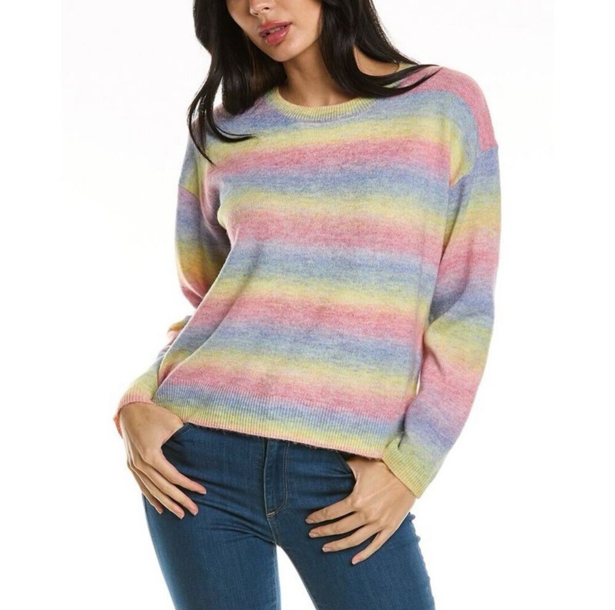 NWT JOHNNY WAS Sunrise Pullover XL Wool Blend Sweater Sorbet