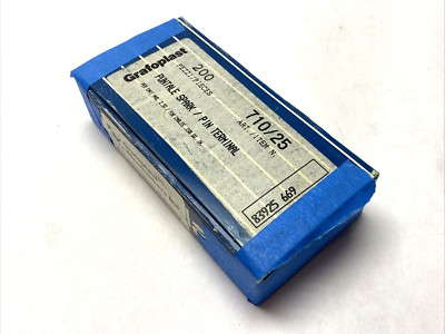 Grafoplast 710/25 12mm Spark Crimp-On Pins for Cable Marker 2.5mm BOX OF 185