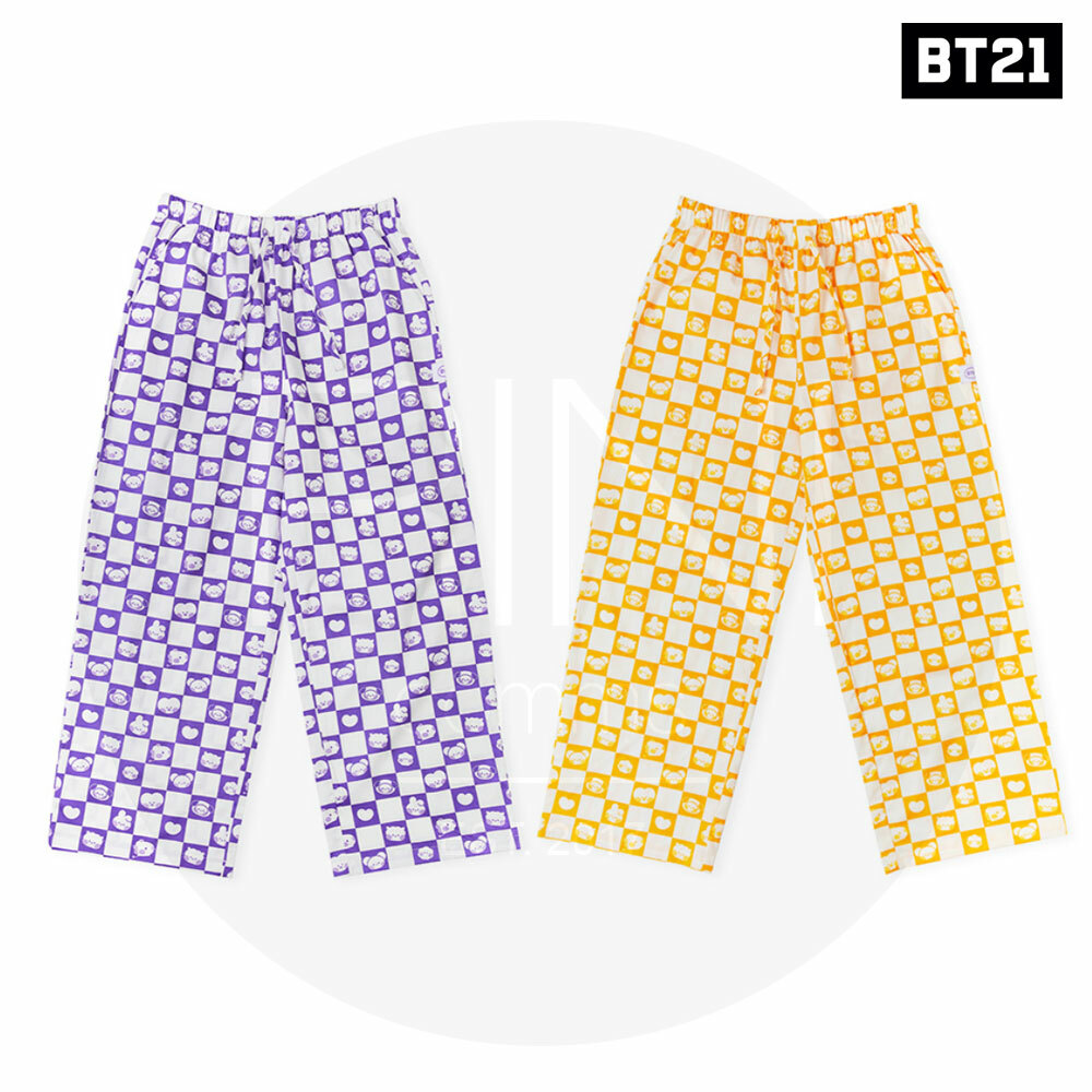 BTS BT21 Official Authentic Goods minini Woven Pajama Pants + Tracking Number