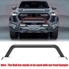 Textured Black Bull Bar For 2024-2025 Toyota Tacoma Heavy Duty Steel Upgrade