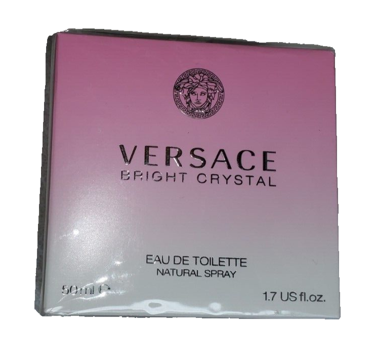 Versace Bright Crystal 1.7 Oz 50 ML Spray Eau De Toilette Natural NEW