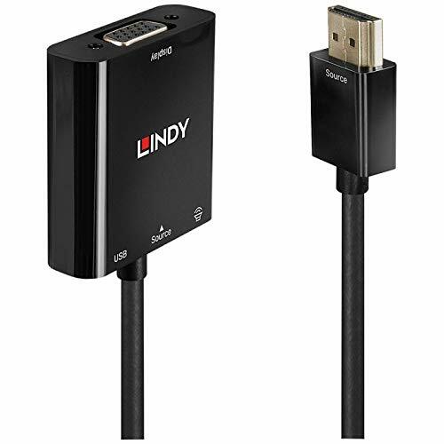 Lindy 0.1 m HDMI a VGA convertitore – nero HDMI a VGA e Audio 0.1 m Nero (S8K)