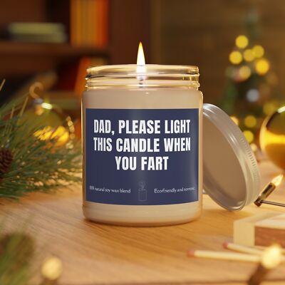 Funny Gift for Dad Please Light This When Father's Day Gift Scented Candle 9oz