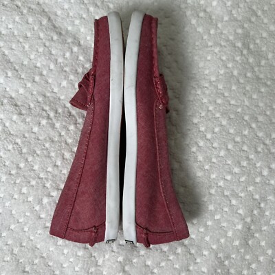COLE HAAN Pink Red Canvas Slip-On Loafer Shoes | eBay display picture 1
