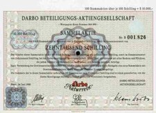 DARBO naturalny dżem 1990 Stans Görz Tirol Piller Wiedeń Austria 10 000 ÖS