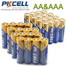 (Combo 40) AA AAA Batteries 1.5V 20x AAA R03P+ 20x AA R6P Zinc-Carbon for Clocks