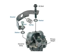 Chrysler A413/A470/A670 Sonnax Governor Bracket & Spring Kit