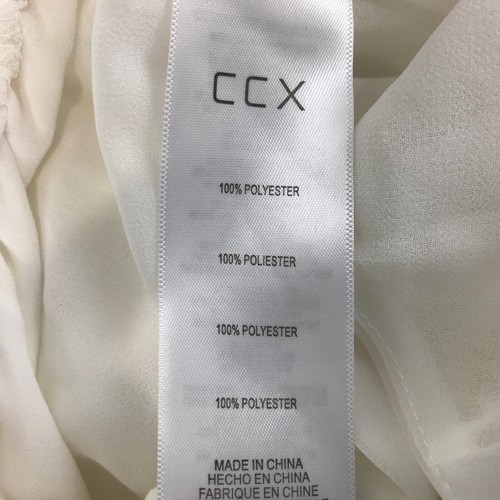 CCX City Chic Cover Up Ivory Plus Size M 18 Chiffon Maxi Full Side Slits New - Picture 12 of 14