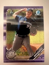 QTY: 2019 Bowman Chrome - Zack Brown - Rookie Purple Shimmer Refractor #BCP-152