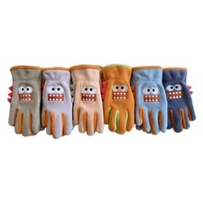 Warm Handwear for Kids Cartoon Plush Gloves Children Fleece Gloves for Boy Girl