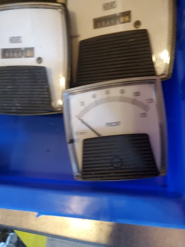 Industrial Gauge Art Powerplant AC Amperage lot of 14 Parts Repair Electro punk - Picture 8 of 17