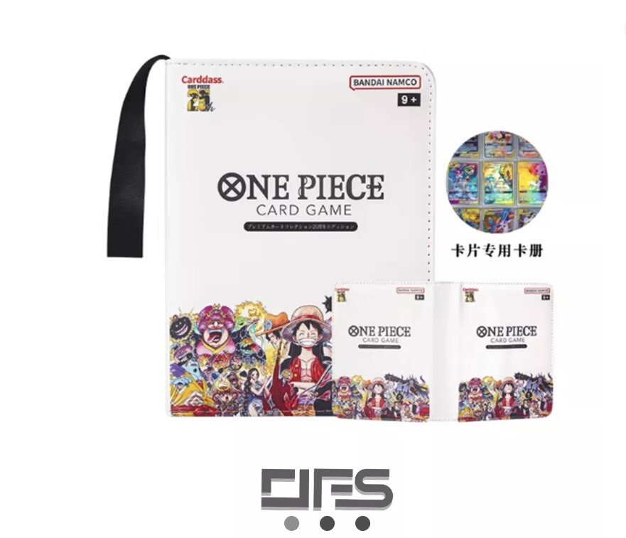 One Piece TCG Binder Premium leather 25th Anniversary Luffy 9 Grid
