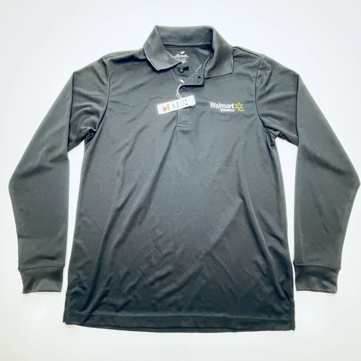 Long sleeve polo clearance walmart