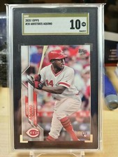 2020 Topps Aristides Aquino RC #20 SGC GOLD LABEL 10 PRISTINE REDS