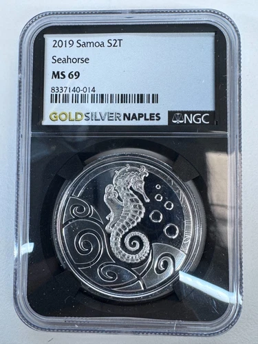 2019 Samoa S2T Seahorse MS69 NGC LOC A2