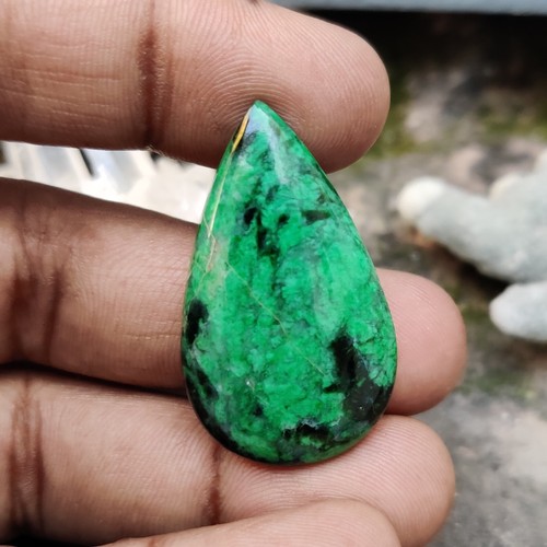 Natural Maw Sit Sit Jade Cab High Chromium Jadeite Jade-Albite Gemstone 29.10Cts - Picture 3 of 13