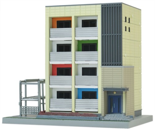 N Scale Tomytec Building Japanese Contemporary Apartments Set of 2 Kits NIB - Picture 4 of 12