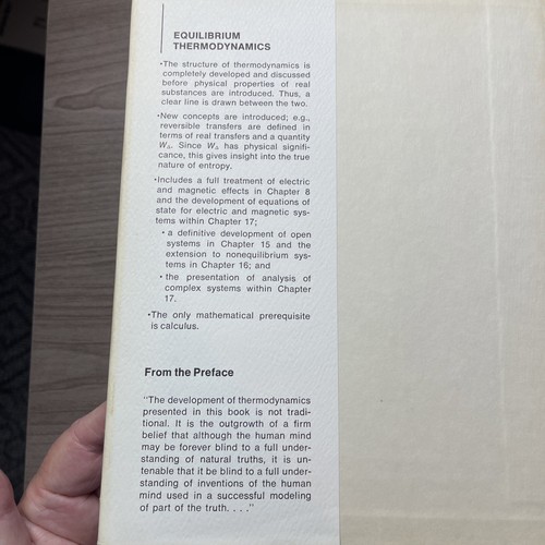 Equilibrium Thermodynamics Parker H. Badger 1967 Rare Edition HCDJ - 第 8/12 張圖片