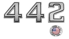 442 Trunk Lid Emblem For 1969-1972 Oldsmobile Cutlass 442 Models Made in the USA