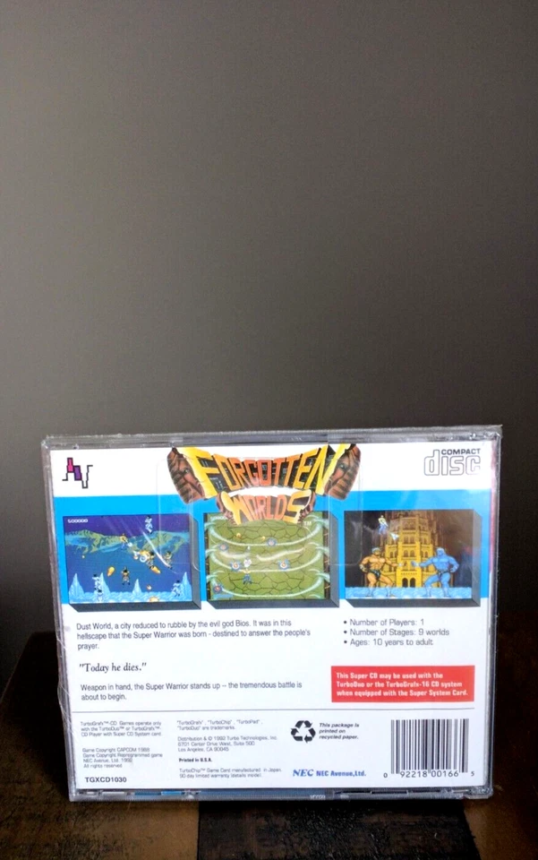 BRAND NEW ✹ Forgotten Worlds ✹ TURBOGRAFX 16 DUO Turbo Grafx CD Game ✹ USA - Image 2 of 4