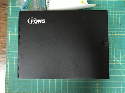 Fons LX-1012PB 12-Fiber Wall-Mount Enclosure 12'' x 9.25'' x 3.75'' Hinged Door