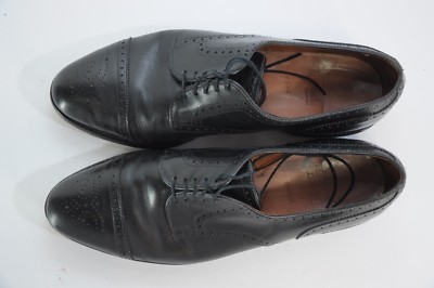 Allen Edmonds Sanford Cap Toe Wingtip Black Leather Oxford 