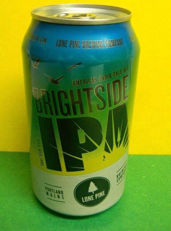 NEW PAINTED LONE PINE BRIGHTSIDE IPA BEER CAN BIRDS PAWTUCKET RI PORTLAND MAINE