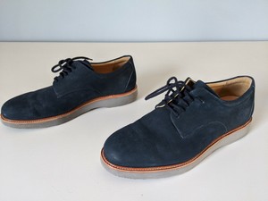 samuel hubbard bucks navy suede oxford casual lace mens shoes dress