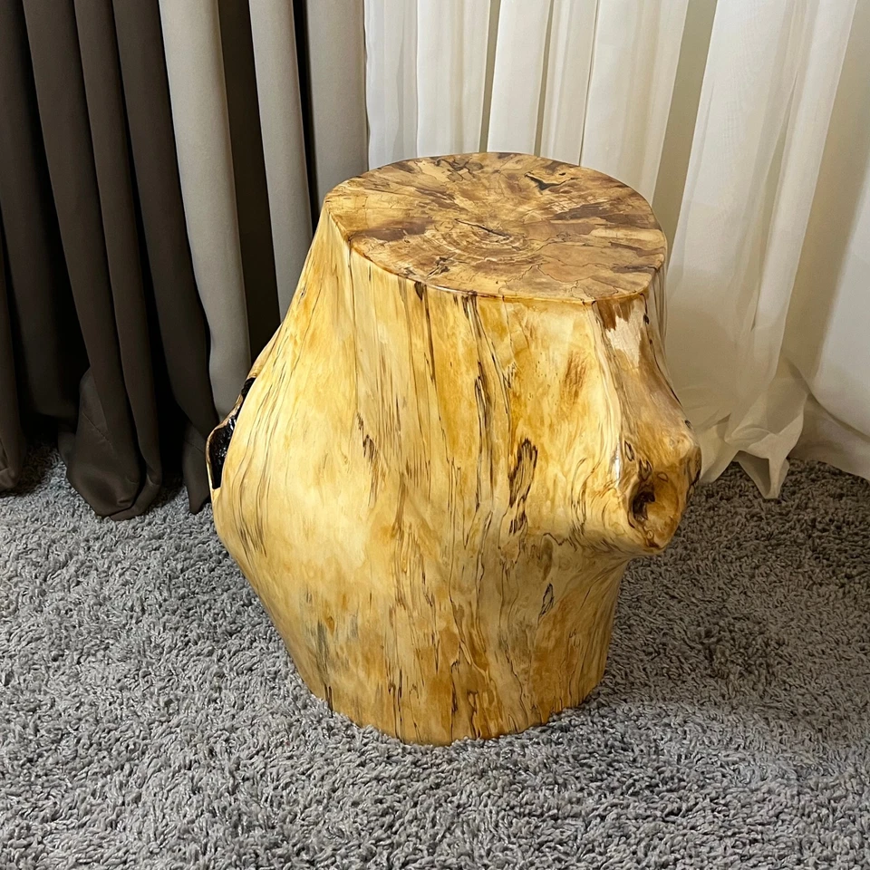 18.5" Stump Live Edge Table, Natural Edge Side Table, Plant Stand, Nightstand - Image 3 of 4
