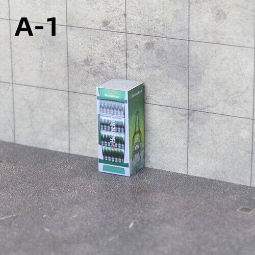 1/64 Diorama Vending Machine Model City Street Beverage Cabinet Scene Prop Model - Picture 13 of 16