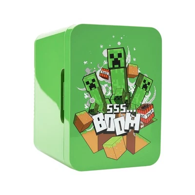 UKONIC Minecraft Mini-Kühlschrank Thermoelectric Cooler 4L (Creeper & TNT)